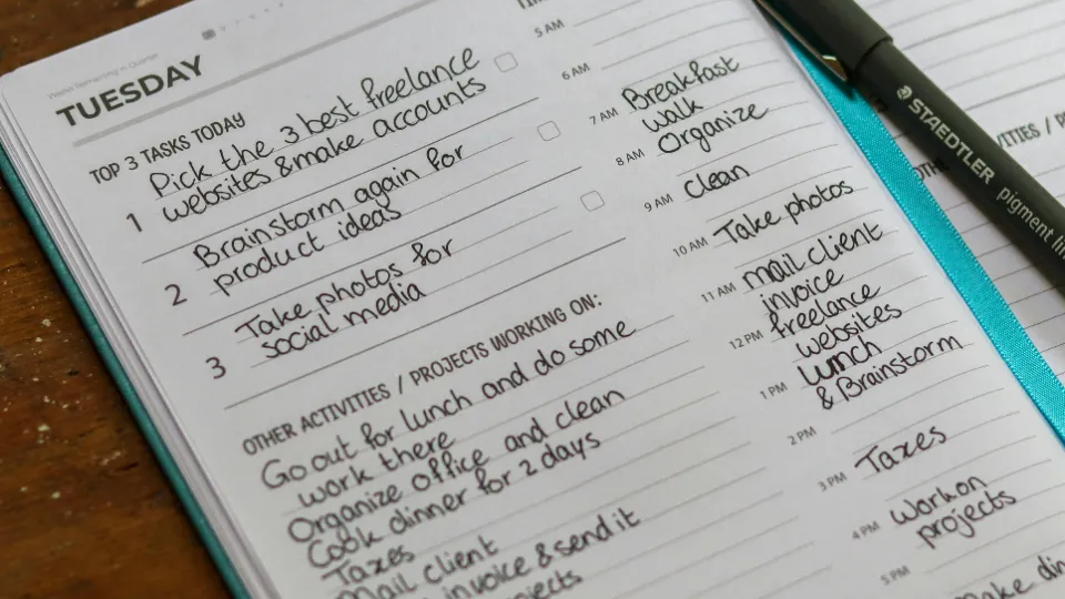Gambar sampul untuk daftar Checklist Kegiatan Harian Time Blocking dari Pagi Sampai Malam
